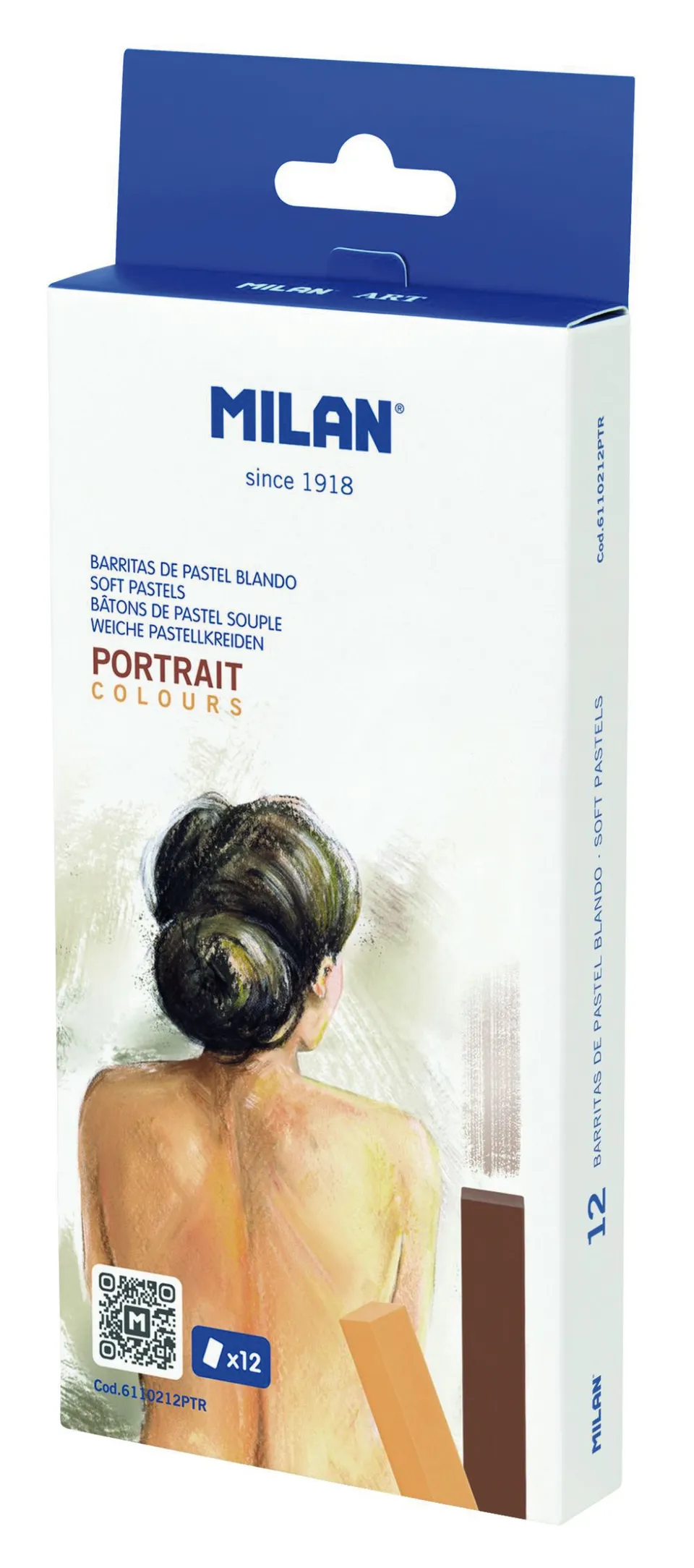 milan-12-softpastell-stifte-stiftl-nge-65mm-mehrfarbig image 1