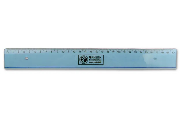 rheita-flex-lineal-30-cm-blau-transparent-bruchsicher image 1