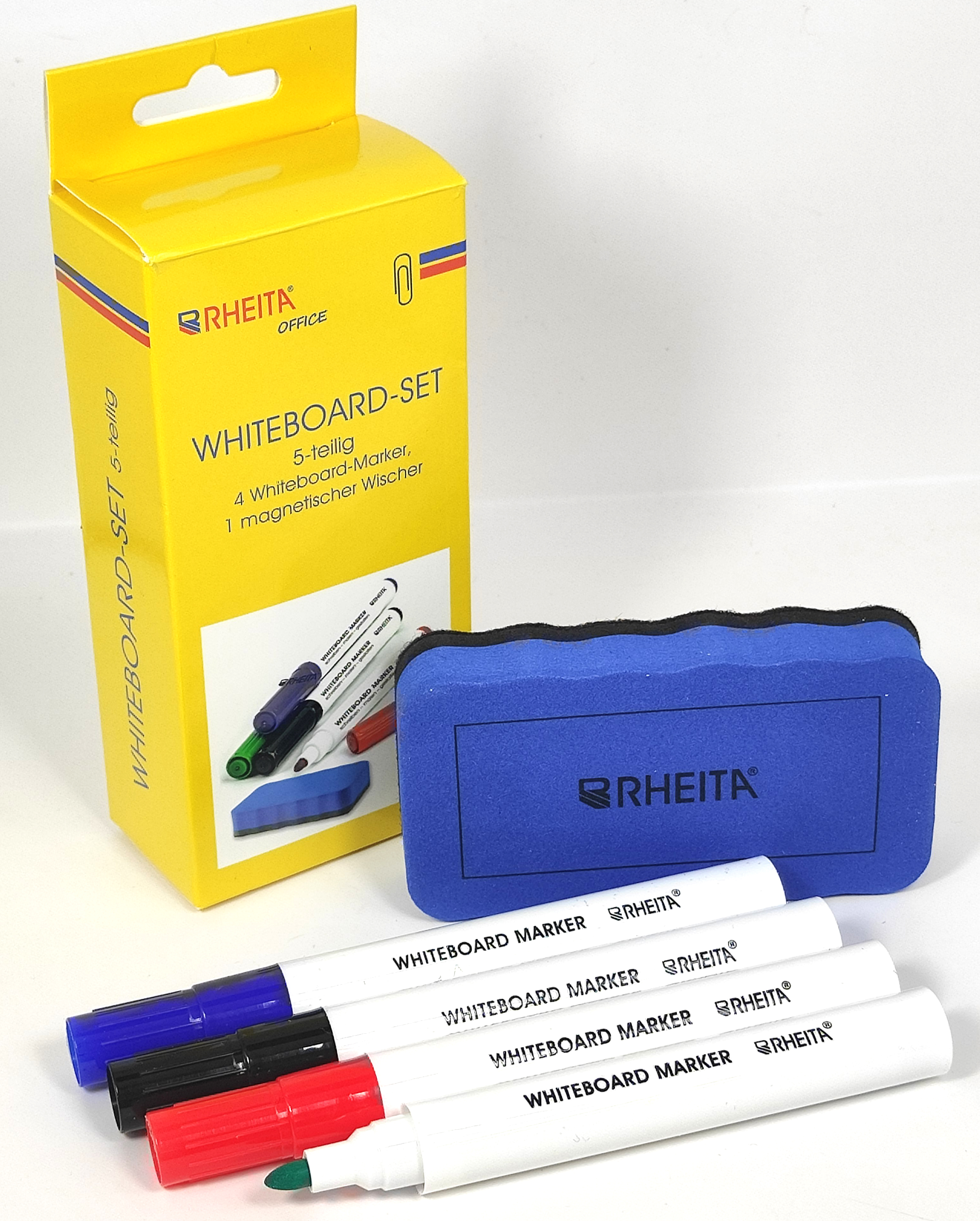 rheita-whiteboard-marker-set-5-teilig-mit-tafelwischer image 2