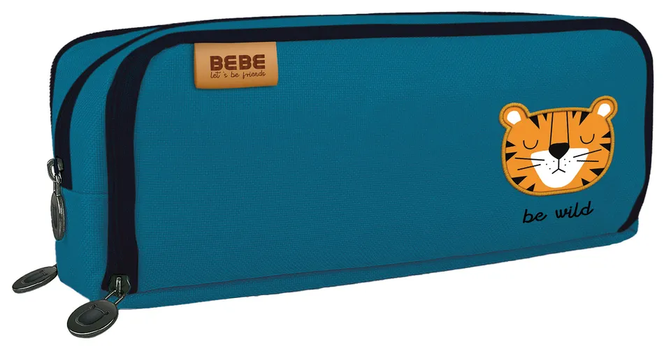 interdruk-stifteetui-bebe-friends-3-f-cher-motiv-tiger-blau image 1