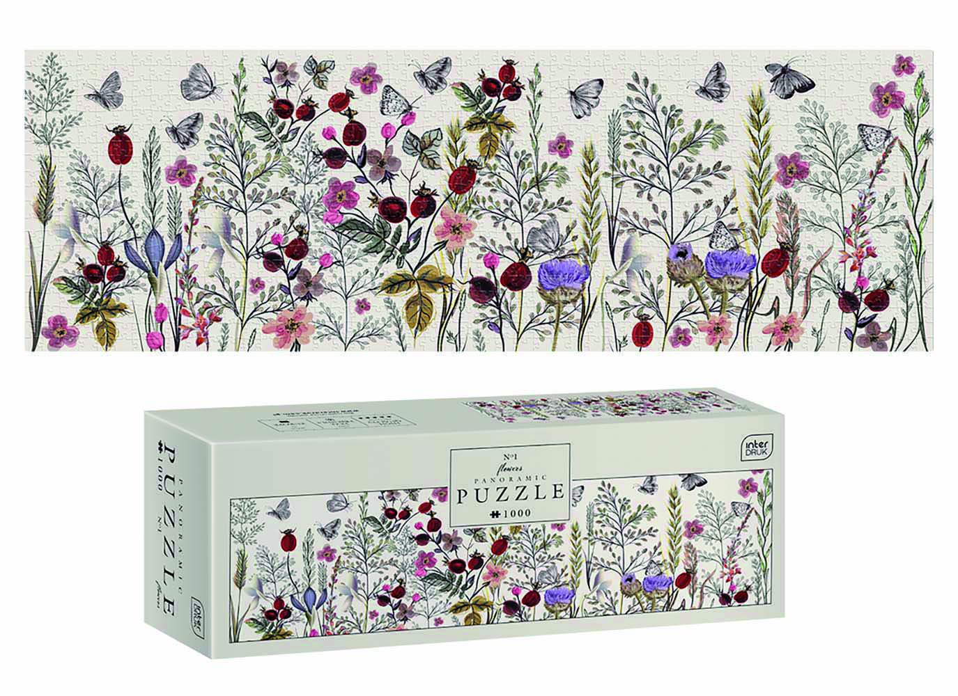 rheita-interdruk-panoramapuzzle-1-000-teile-wiesenblumen-96-x-32-cm image 1