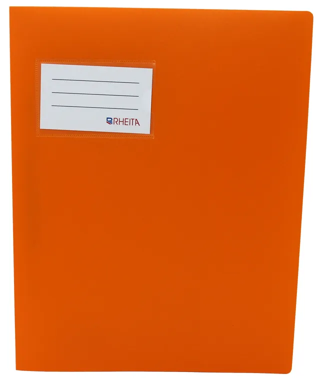 rheita-schnellhefter-aus-pp-mit-beschriftungstasche-a4-orange image 1