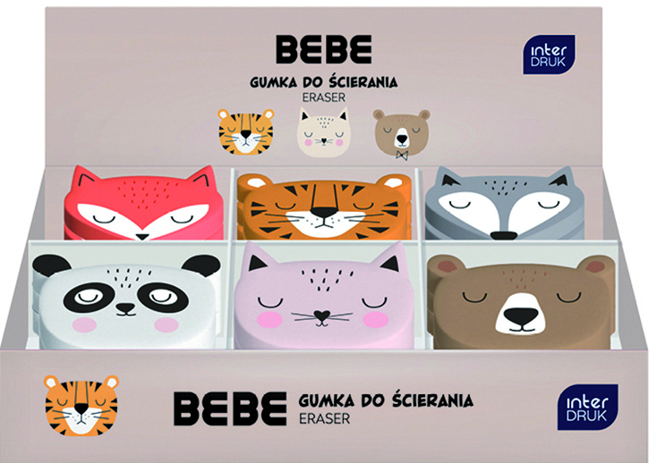 interdruk-bebe-friends-radierer-tierform-6-motive image 1