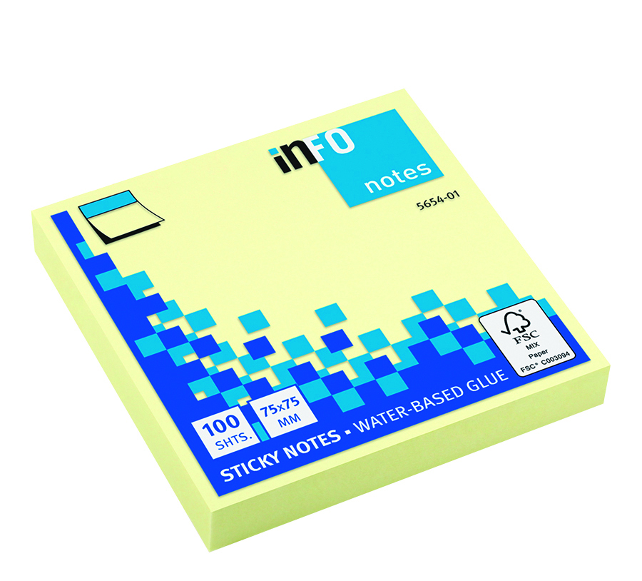 rheita-haftnotizen-75x75-mm-100-blatt-gelb image 1