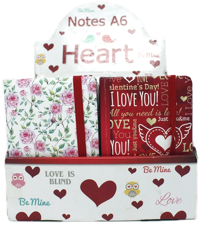rheita-kladde-heart-flower-a6-dots-100-blatt-70g-m image 1