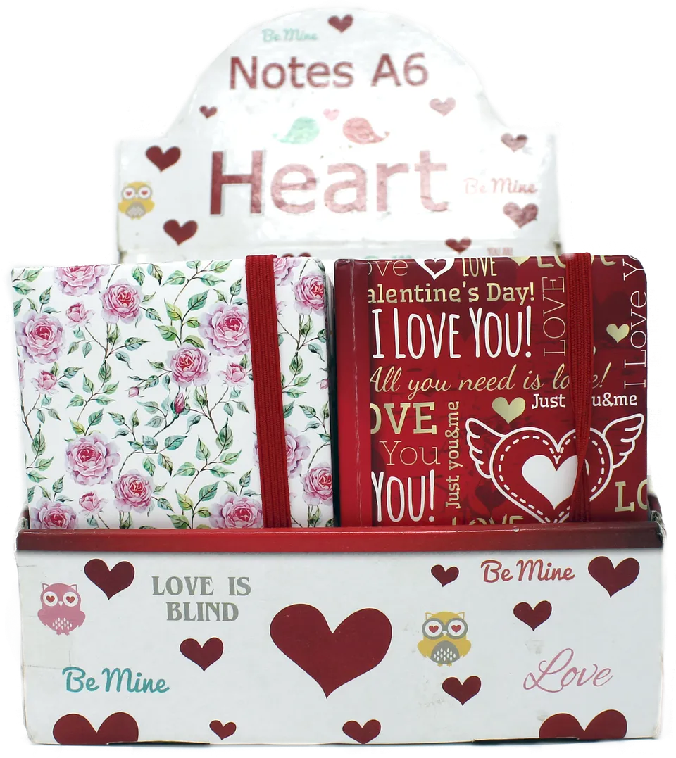 rheita-kladde-heart-flower-a6-dots-100-blatt-70g-m image 1