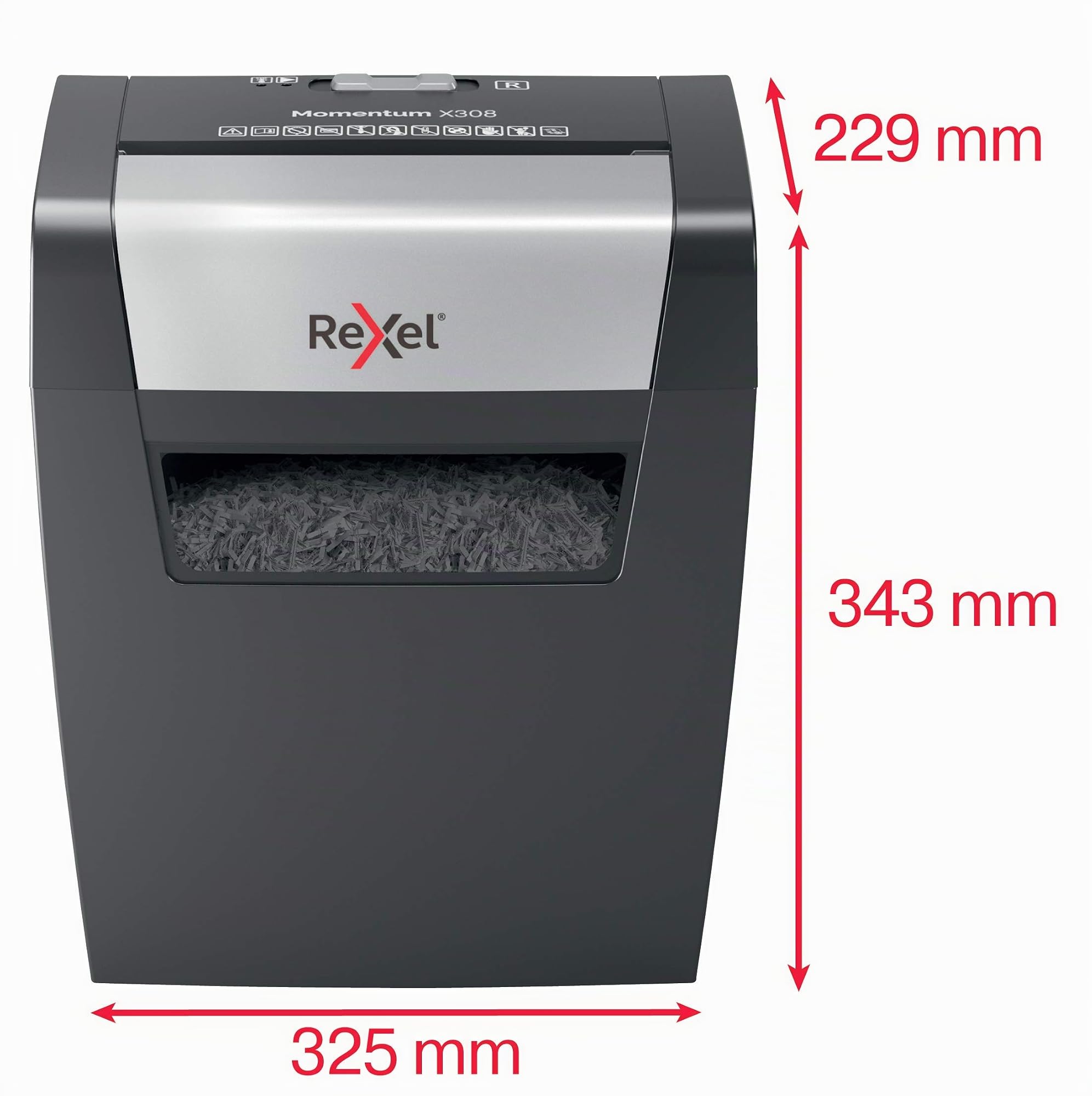 rexel-momentum-x308-aktenvernichter-partikelschnitt-p3-9-blatt image 5