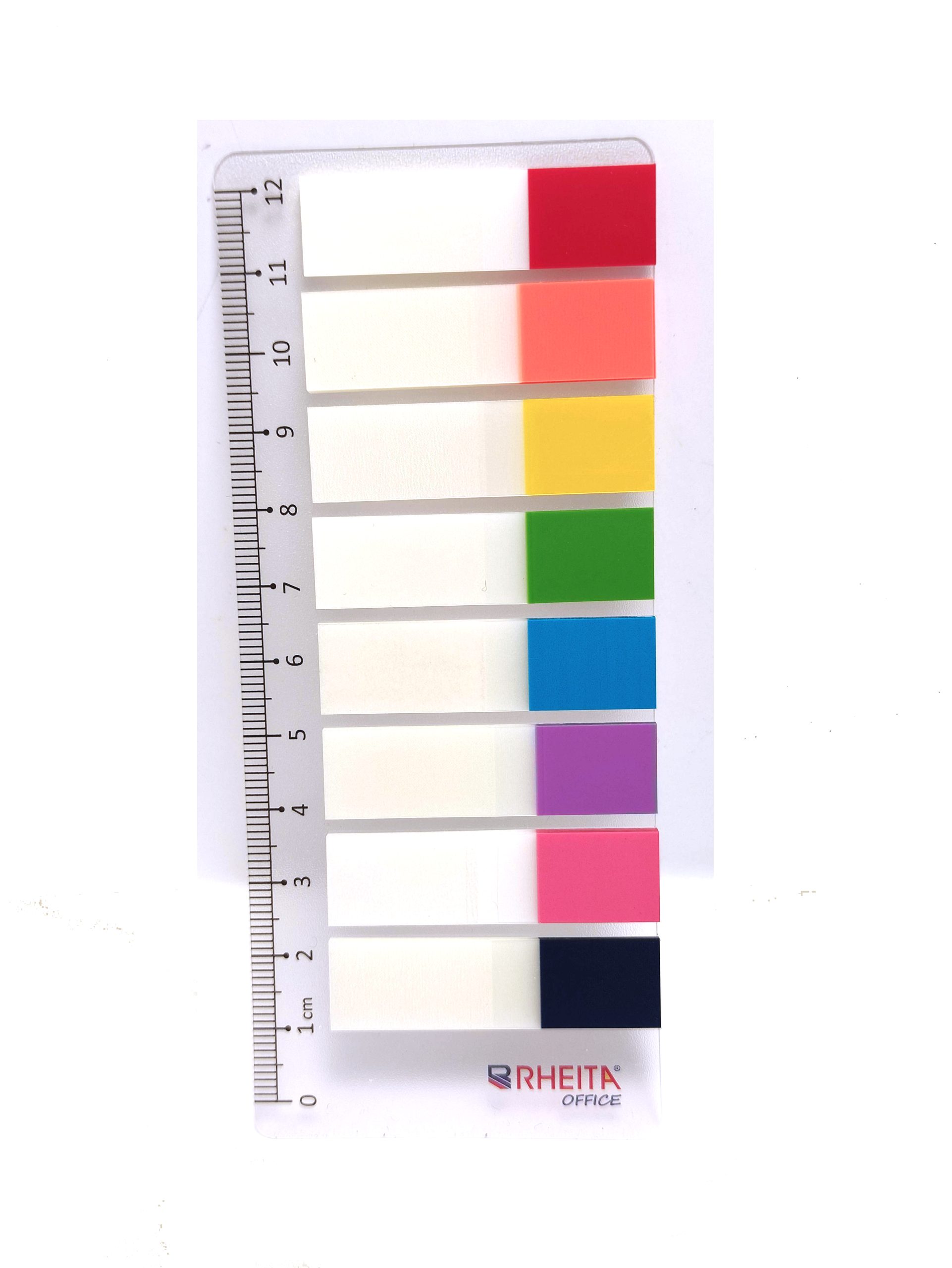rheita-index-streifen-auf-lineal-12-x-45-mm-8-farbig-120-blatt image 2