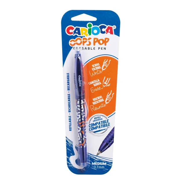carioca-oops-pop-radierbarer-tintenroller-blau-0-7-mm image 1