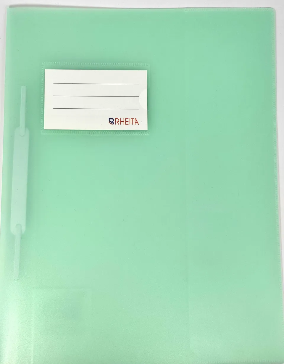 rheita-schnellhefter-pp-a4-mit-beschriftungstasche-pastell-mint image 1