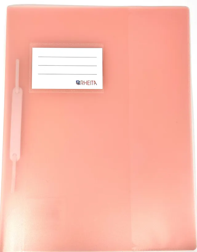 rheita-schnellhefter-aus-pp-mit-beschriftungstasche-a4-pastell-rosa image 1