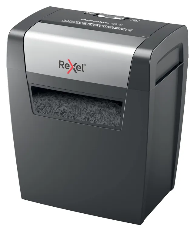 rexel-momentum-x308-aktenvernichter-partikelschnitt-p3-9-blatt image 1