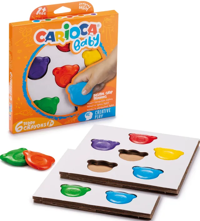 carioca-baby-teddy-wachsmaler-6-st-ck-ab-12-monate-mehrfarbig image 1