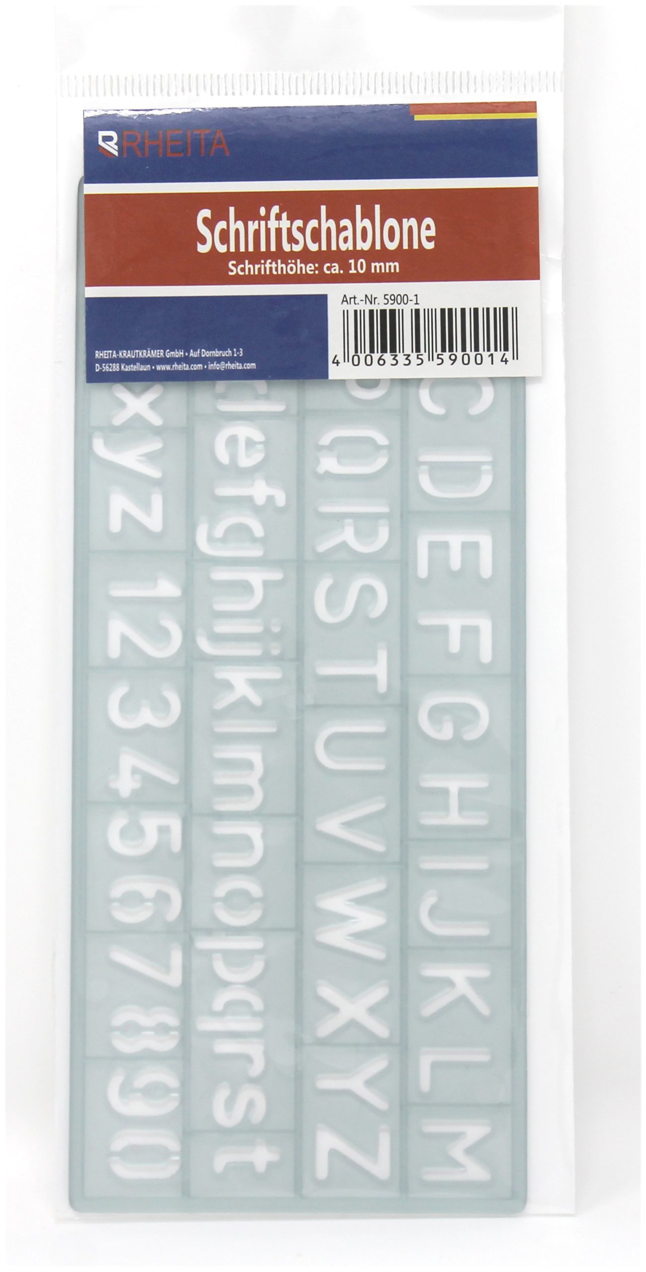 rheita-schriftschablone-transparent-10-mm-a-z-0-9 image 1