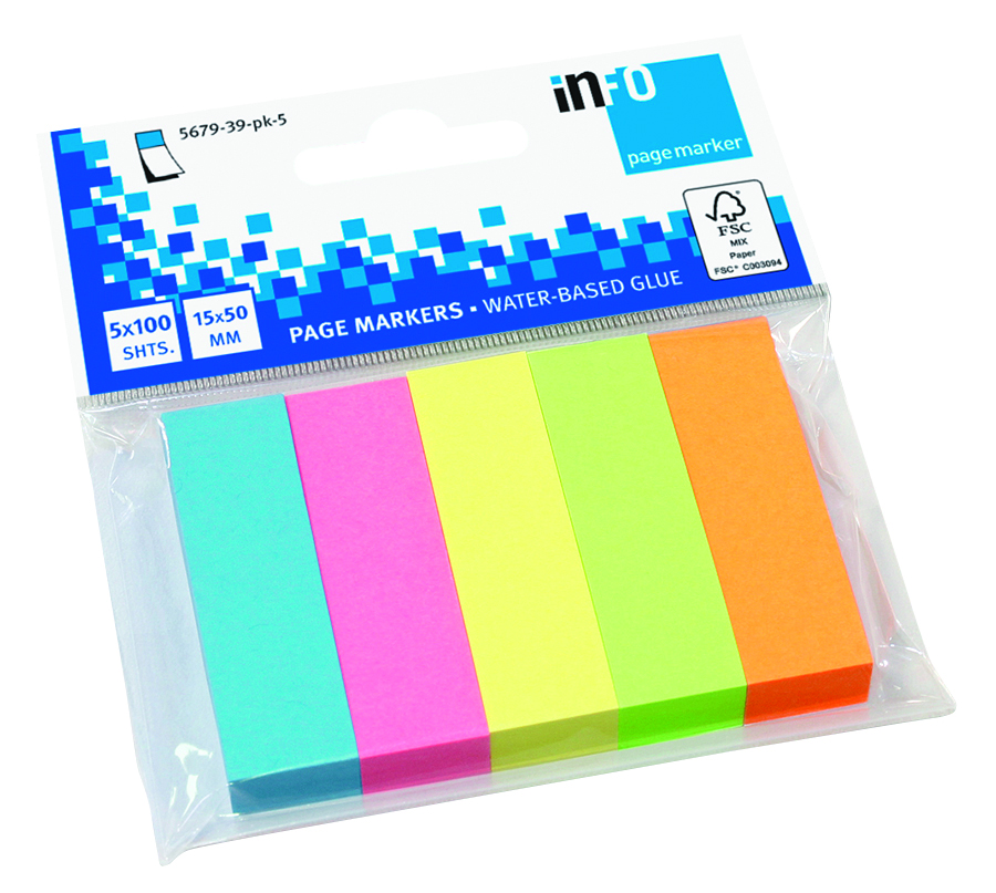 globalnotes-pagemarker-brilliantmix-15-x-50-mm-5-x-100-blatt image 1