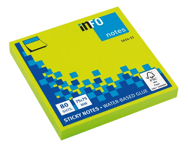 rheita-haftnotizen-brillantgr-n-75x75-mm-80-blatt image 1