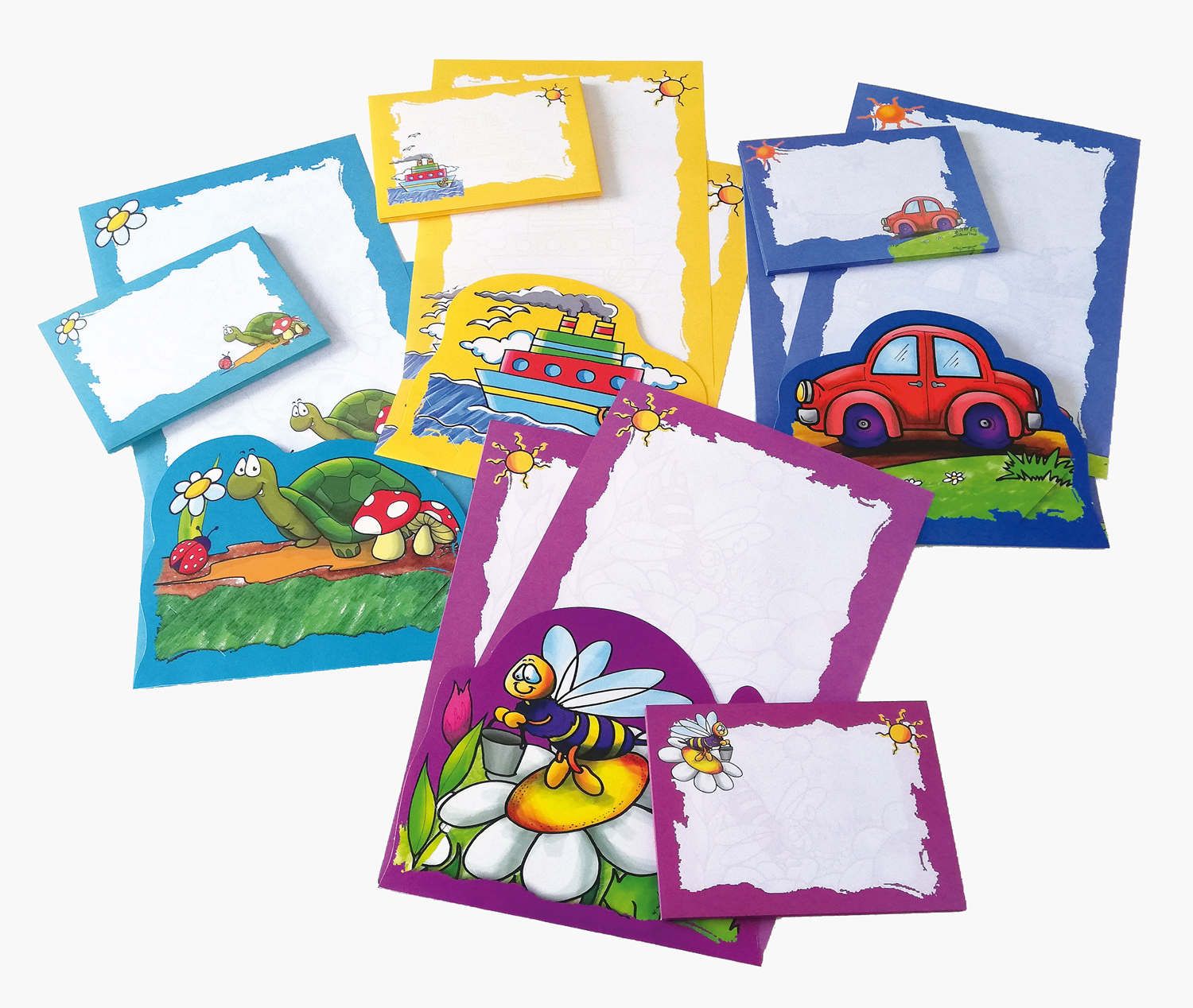 rheita-briefpapier-mit-kindermotiven-90g-m-10-b-gen-8-umschl-ge image 1