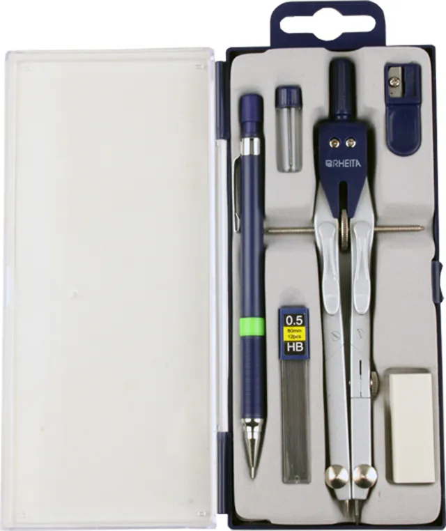 rheita-schnellverstellzirkelset-6-teilig-blau-silber image 1