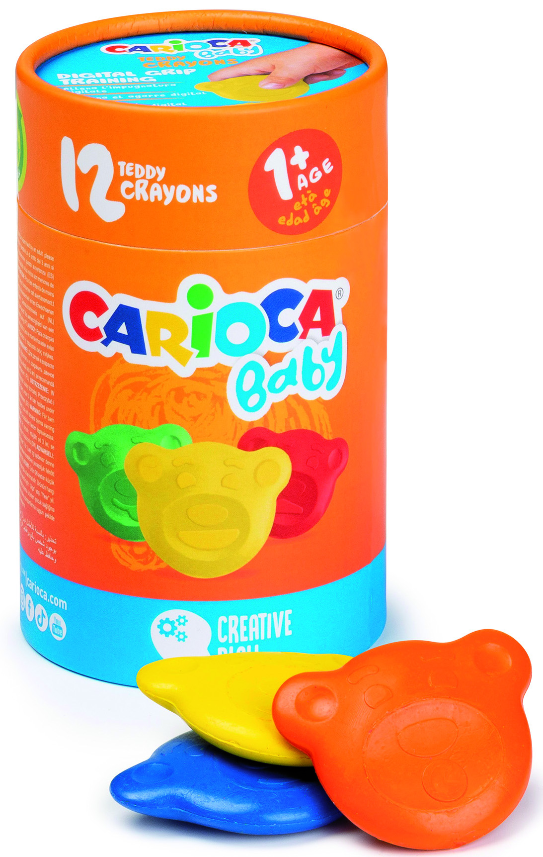 rheita-carioca-baby-teddy-wachsmaler-12-st-ck-in-runddose-ab-12-monate image 1