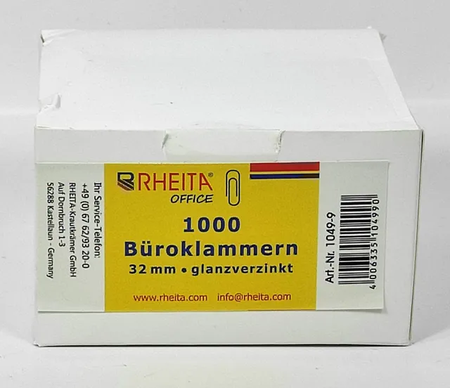 rheita-b-roklammern-32mm-vernickelt-1000-st-ck-box image 1