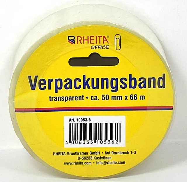 rheita-verpackungsband-50-mm-x-66-m-transparent-40-my image 1