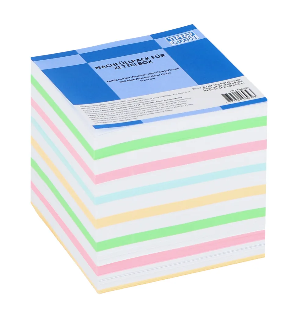 gataric-nachf-llpack-f-r-zettelbox-9x9-cm-wei-farbig-900-blatt-lose image 1