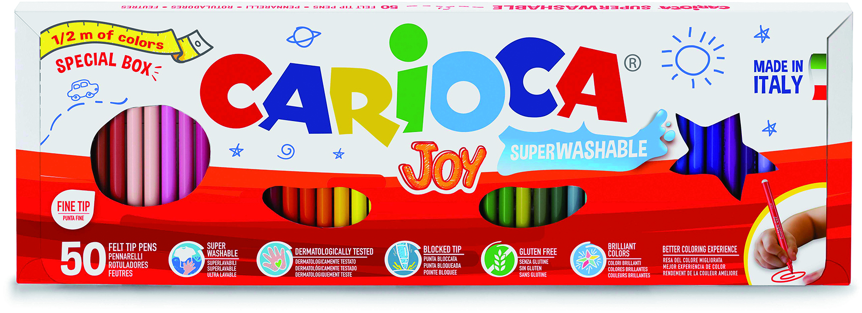 carioca-joy-fasermaler-50-st-ck-2-8mm-spitze-mehrfarbig image 1