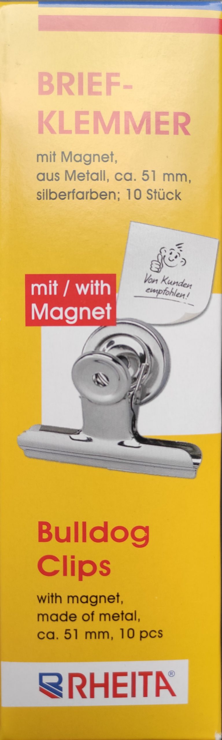 rheita-briefklemmer-metall-mit-magnet-silber-10-st-ck image 2