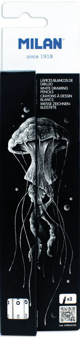 milan-3-wei-e-zeichenstifte-4mm-mine-f-r-dunkles-papier image 1