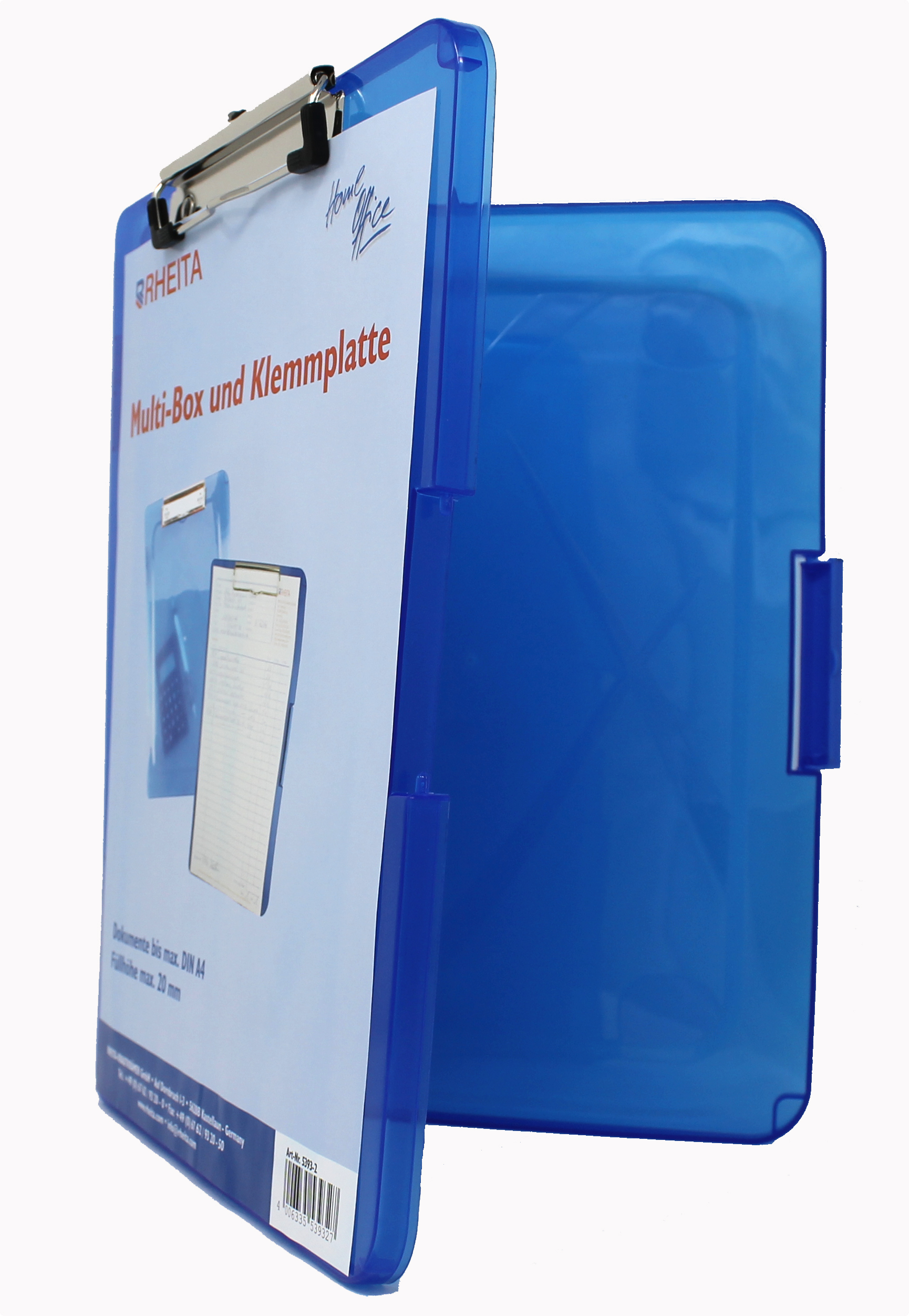 rheita-klemmplatte-mit-boxfunktion-a4-blau-transparent image 2