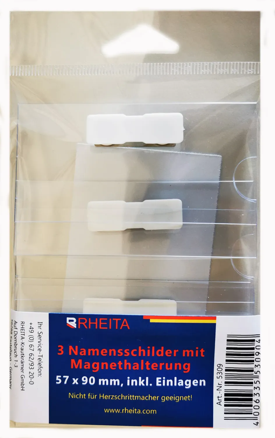 rheita-namensschilder-mit-magnet-pvc-transparent-57x90mm-3er-pack image 1