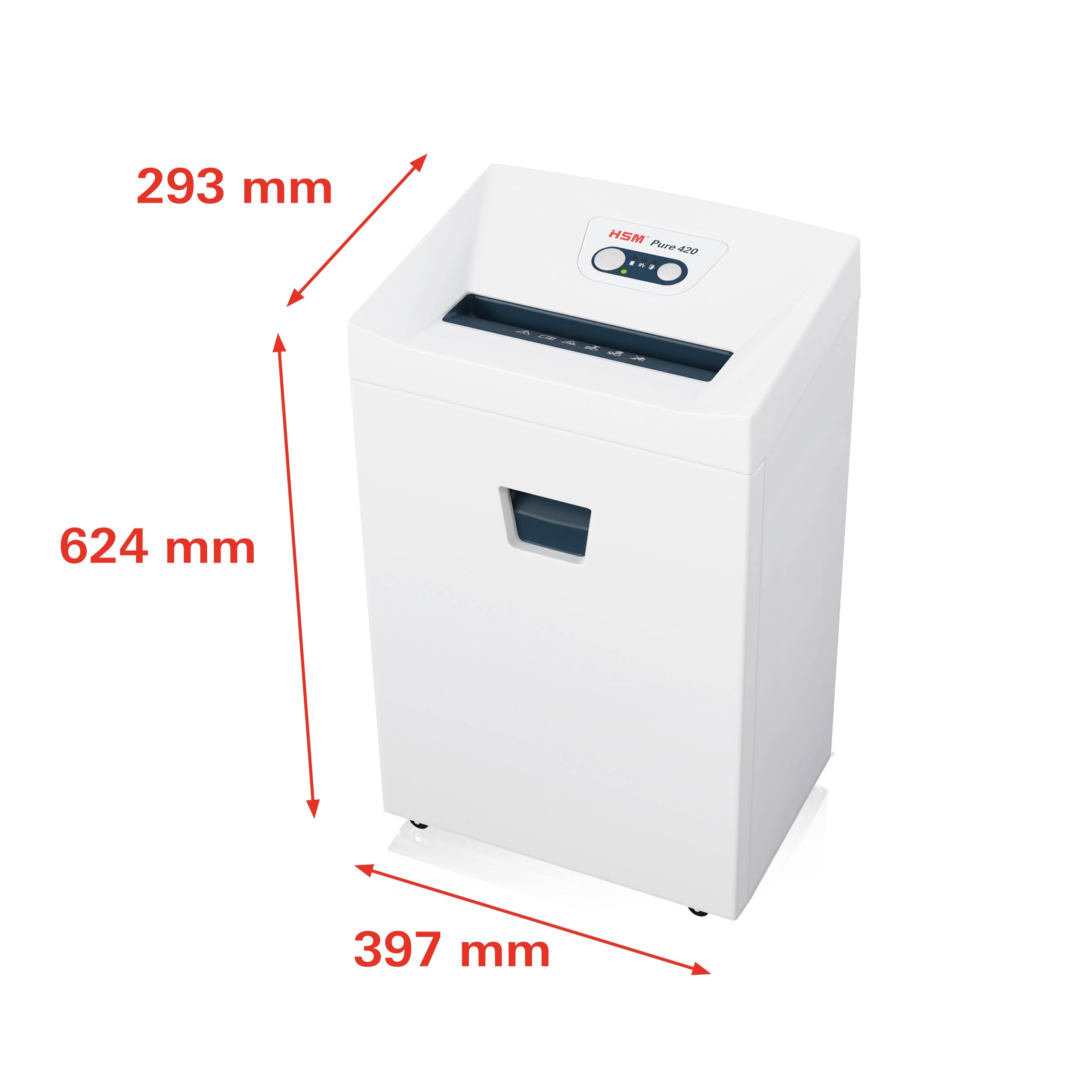 hsm-pure-420-aktenvernichter-partikelschnitt-p-4-15-blatt-35l image 2