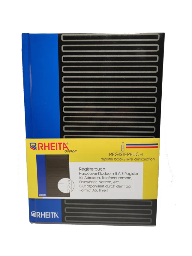rheita-registerbuch-a5-a-z-96-blatt-liniert-90-g-m-fsc image 1