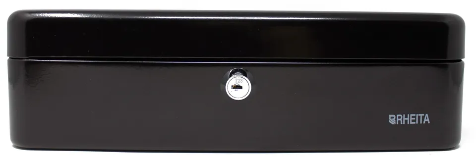 rheita-geldkassette-metall-schwarz-300x240x90-mm-mit-einsatz image 1