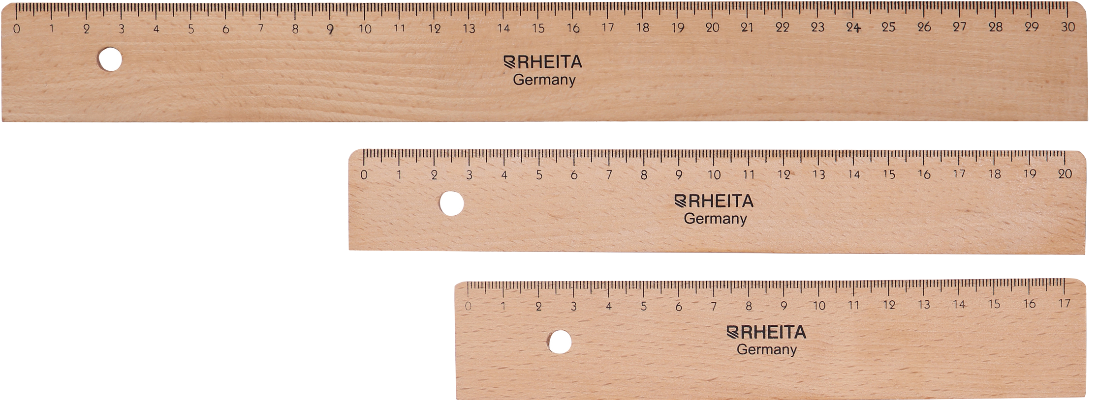 rheita-holzlineal-17-cm-natur-mit-tuschekante image 2