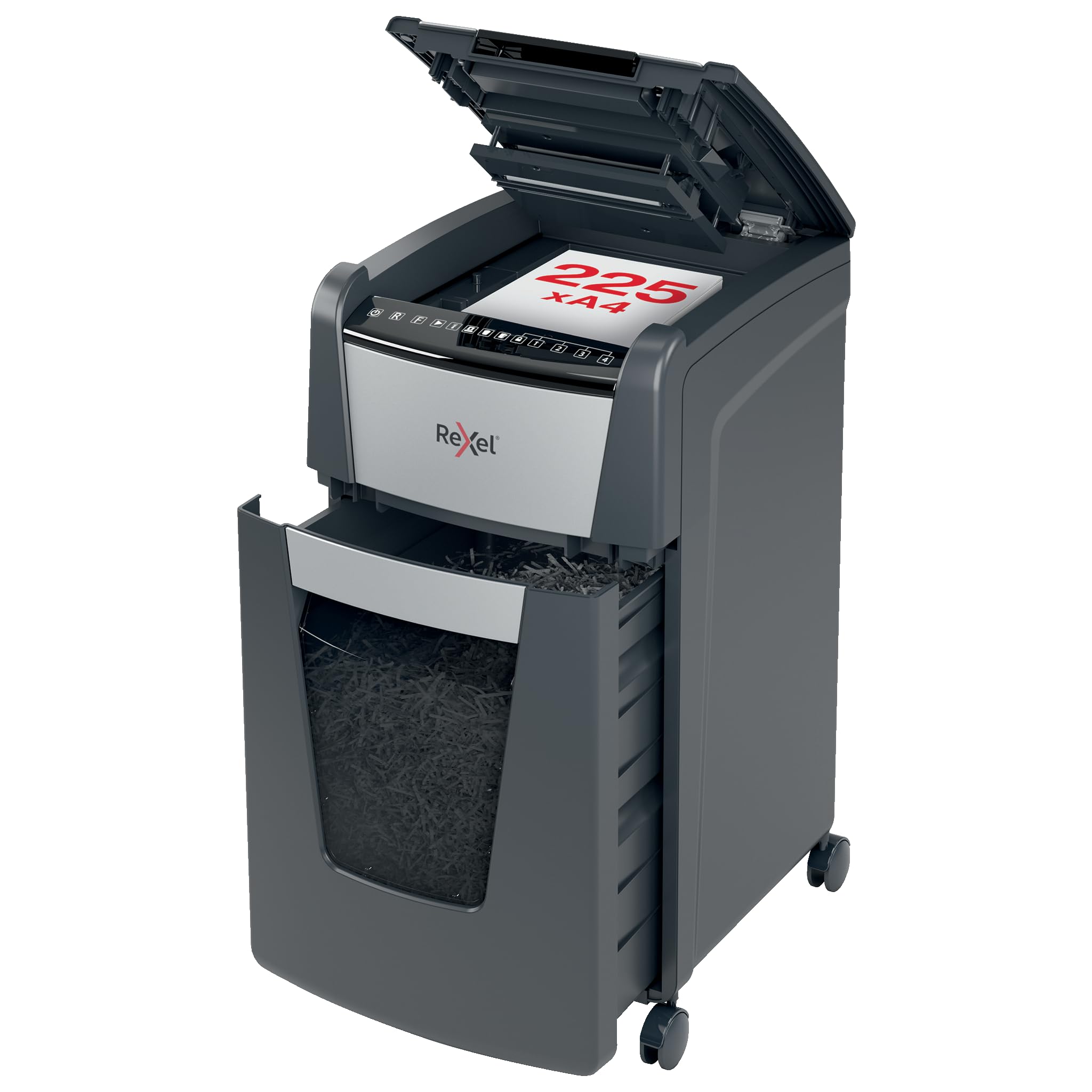 rexel-optimum-autofeed-225m-aktenvernichter-mikroschnitt-p5-225-blatt-60l image 1