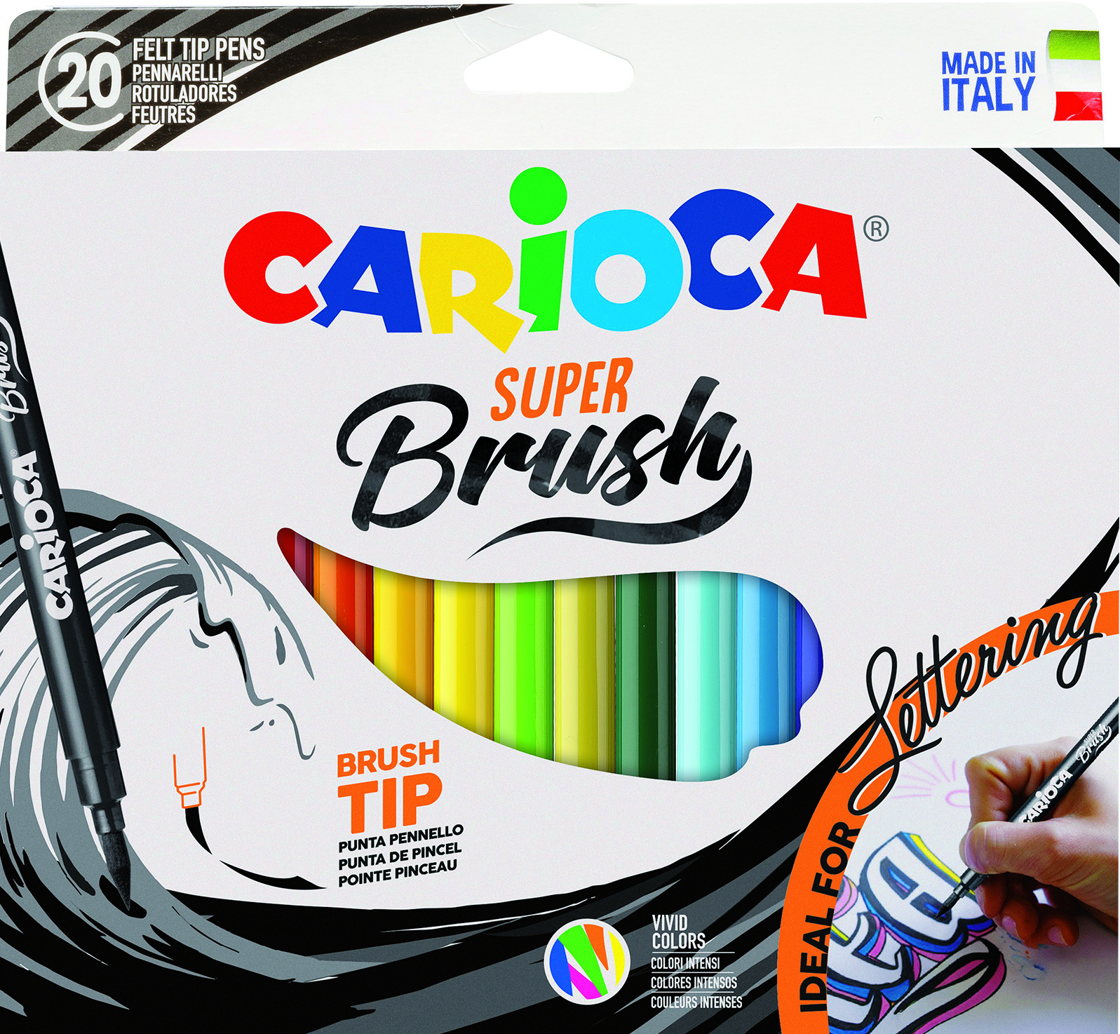 carioca-super-brush-fasermaler-20-st-ck-mit-pinselspitze image 1