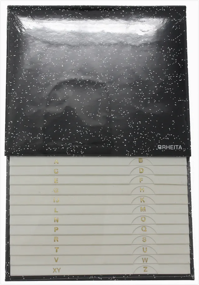 rheita-telefonschuppenregister-schwarz-mit-wei-en-punkten-16-0-x-24-0-cm image 1
