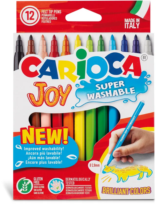 carioca-joy-fasermaler-12-st-ck-2-8-mm-mehrfarbig image 1