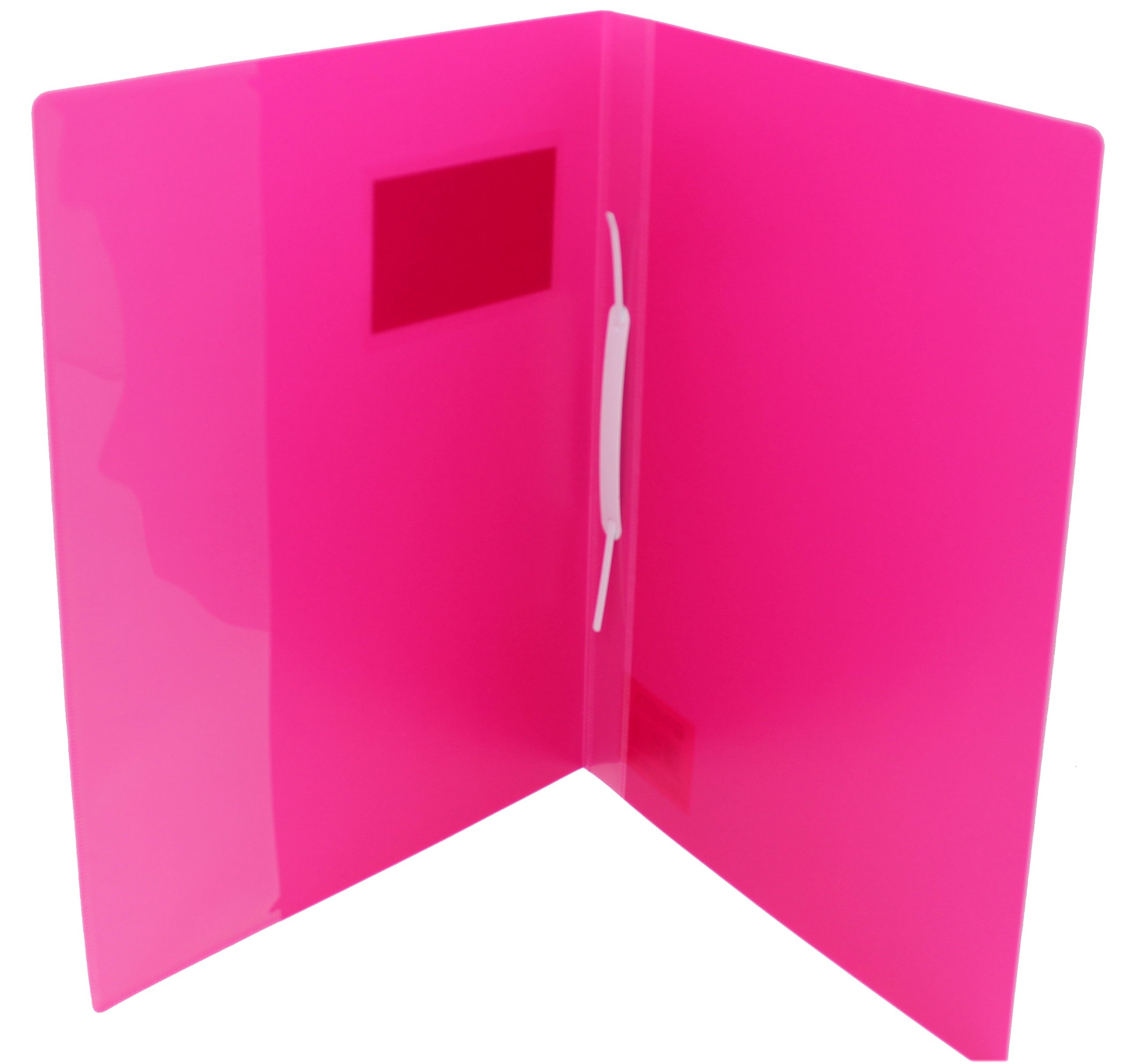 rheita-schnellhefter-pp-din-a4-pink-mit-beschriftungstasche image 2