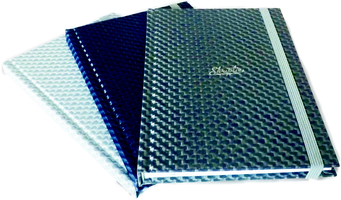 rheita-kladde-carbon-a5-dots-96-blatt-3er-set-mit-gummizug image 1