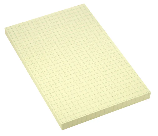 rheita-globalnotes-haftnotizen-100-x-150-mm-kariert-gelb-100-blatt image 1