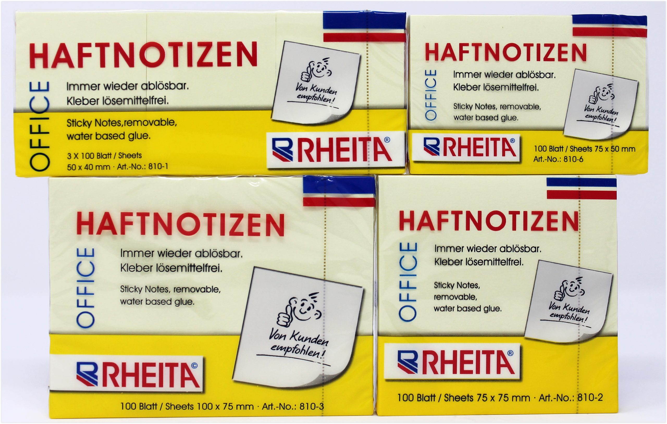 rheita-haftnotizen-gelb-50x40mm-100-blatt-3x100-blatt-foliert image 2