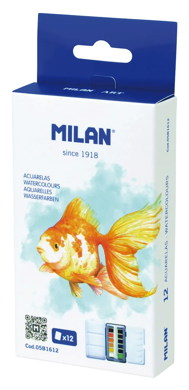 milan-aquarellfarben-12-n-pfchen-im-metalletui-mehrfarbig image 1