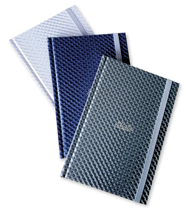 rheita-kladde-carbon-a5-kariert-96-blatt-3er-set-metallic image 1
