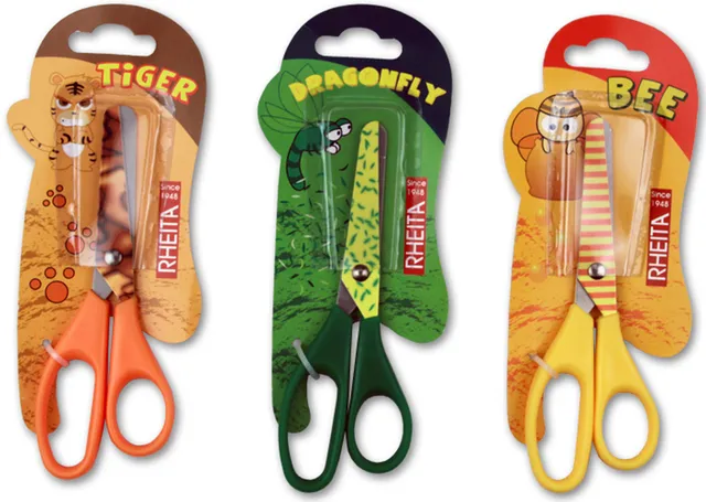 rheita-kinderbastelschere-13-5-cm-rund-3-verschiedene-motive image 1