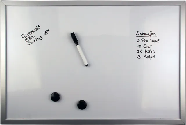 rheita-whiteboard-magnetisch-mit-alurahmen-80-x-60-cm-wei image 1