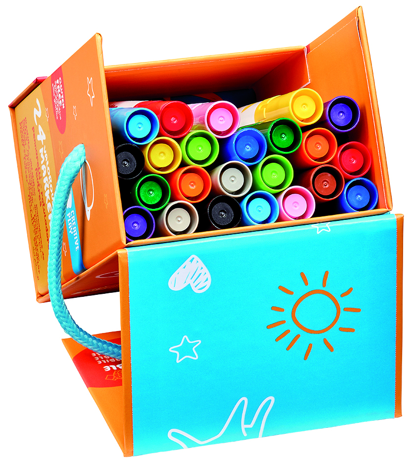 carioca-baby-fasermaler-24er-kordelbox-ab-24-monate-dermatologisch-getestet image 2