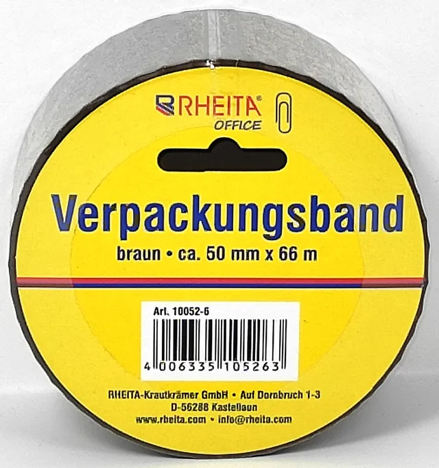 rheita-verpackungsband-50-mm-x-66-m-braun image 1