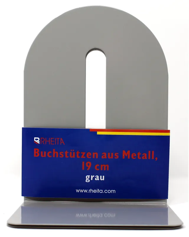 rheita-buchst-tzen-metall-19-cm-grau-abgerundete-kanten image 1
